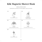 Klik Magnetic Shower Hook