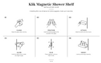 Klik Magnetic Shower Shelf